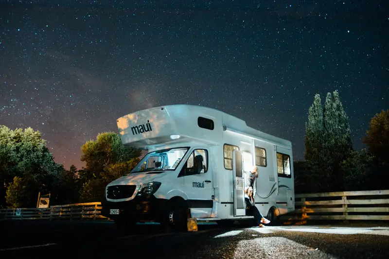Motorhome ready for a Class 7 MOT test in West Sussex